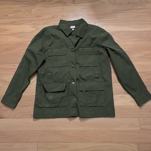 A New Day Jacket | Military Cargo Jacket | 💯 cotton | Army Green | size M - Picture 2 of 5